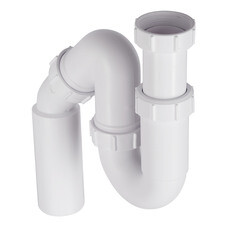 Сифон для раковины и мойки McAlpine 1 1/2х40/50 мм без выпуска с отводом с соединением 40/50 мм (MRSK12-50)