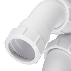 Сифон для раковины и мойки McAlpine 1 1/2х40 мм со смещением без выпуска с отводом (MRSK7-5571) - фото 5