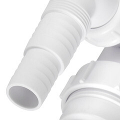 Сифон для раковины и мойки McAlpine 1 1/2х40 мм со смещением без выпуска с отводом (MRSK7-5571) - фото 4