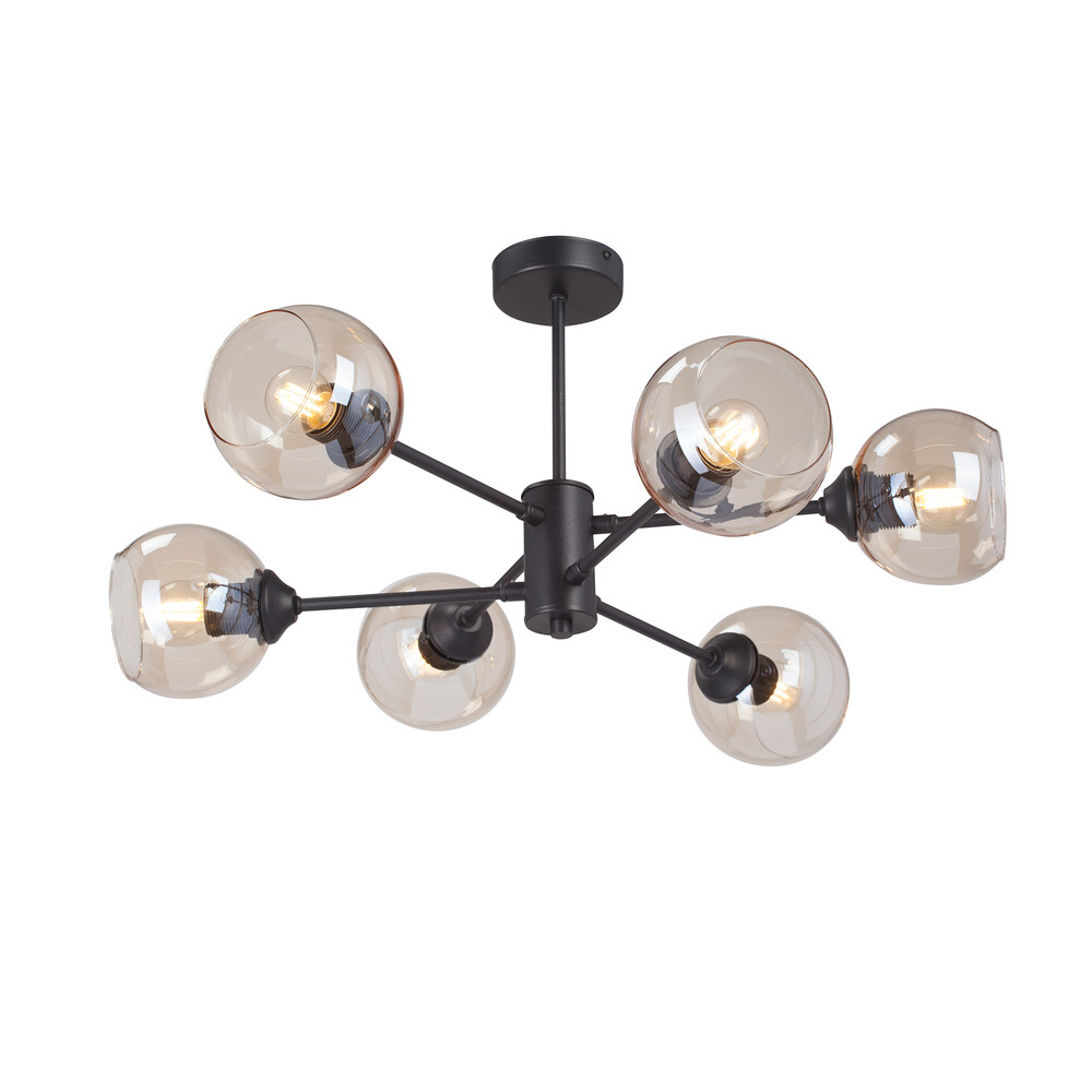 Изображение товара Люстра потолочная Vitaluce V39930 6хE27 240 Вт современная с плафонами из стекла