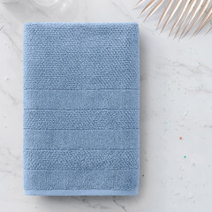 Полотенце махровое банное Verossa Milano 70х140 см пудрово-голубое - фото 2