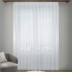 Тюль вуаль белый 300х280 см Decofest Прима (153.727) - фото 1