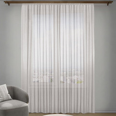 Тюль вуаль бежевый 300х280 см Decofest Прима (153.728) - фото 1