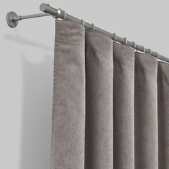 Штора шенилл бежевая 200х280 см Decofest Сола (153.743) - фото 5