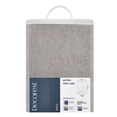 Штора шенилл бежевая 200х280 см Decofest Сола (153.743) - фото 3