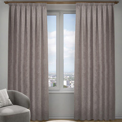 Штора шенилл бежевая 200х280 см Decofest Сола (153.743) - фото 1