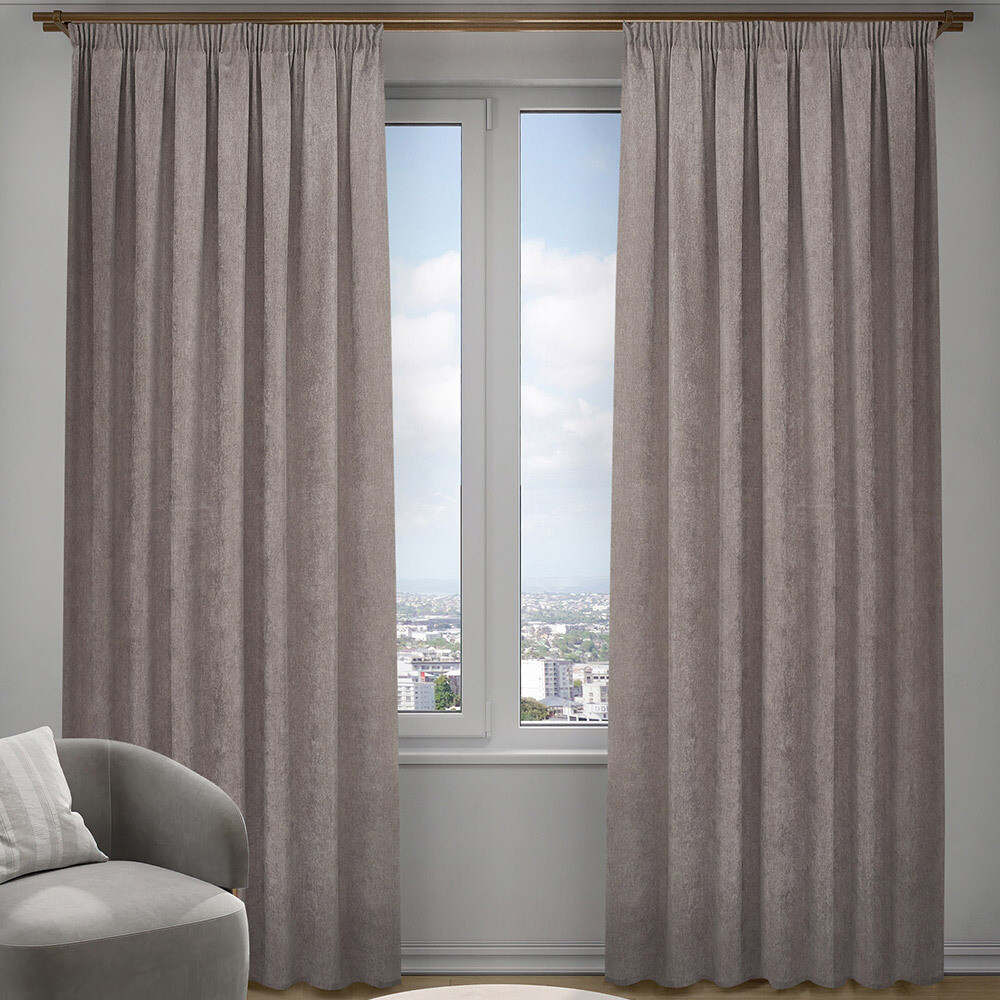 Изображение товара Штора шенилл бежевая 200х280 см Decofest Сола (153.743)