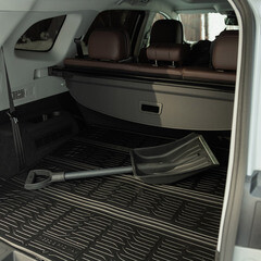 Лопата снеговая автомобильная Павловская Заря полипропилен с металлическим черенком 890х365 мм (156259) - фото 5