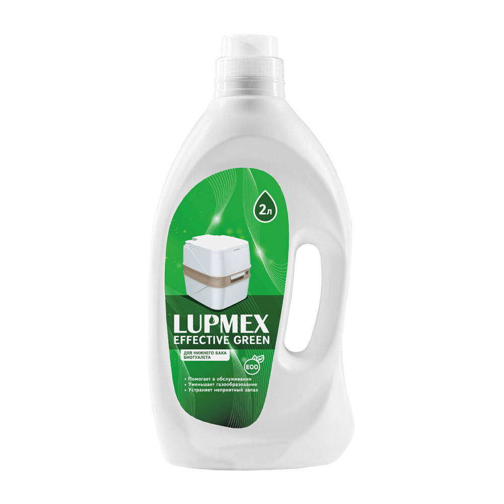 Изображение товара Жидкость для биотуалетов Lupmex Effective Green 2 л в нижний бак