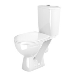 Унитаз-компакт Gesso Фобос Home De Luxe с горизонтальным выпуском с сиденьем полипропилен микролифт белый матовый (9 019 764) - фото 3