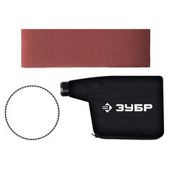 Шлифмашина ленточная электрическая Зубр ЗЛШМ-76-950 950 Вт 533х76 мм - фото 2