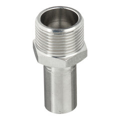 Соединитель Valtec (VTi.906.I.001805) 18 мм х 3/4 НР(ш) нержавеющая сталь - фото 3