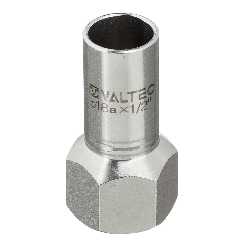 Изображение товара Соединитель Valtec (VTi.907.I.001804) 18 мм х 1/2 ВР(г) нержавеющая сталь