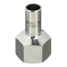 Соединитель Valtec (VTi.907.I.001806) 18 мм х 1 ВР(г) нержавеющая сталь
