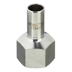 Соединитель Valtec (VTi.907.I.001806) 18 мм х 1 ВР(г) нержавеющая сталь - фото 1