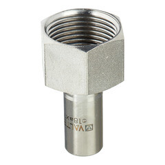 Соединитель Valtec (VTi.907.I.001806) 18 мм х 1 ВР(г) нержавеющая сталь - фото 3