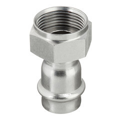 Соединитель Valtec (VTi.908.I.001805) 18 мм х 3/4 ВР(г) нержавеющая сталь с накидной гайкой - фото 3