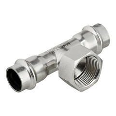 Изображение товара Тройник Valtec (VTi.932.I.180518) 18 мм х 3/4 ВР(г) х 18 мм нержавеющая сталь