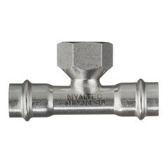 Тройник Valtec (VTi.932.I.180518) 18 мм х 3/4 ВР(г) х 18 мм нержавеющая сталь - фото 4