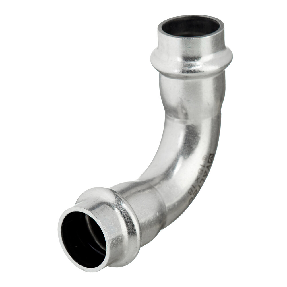 Изображение товара Угол Valtec 90° 18 мм из нержавеющей стали для стальных труб