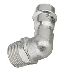 Угол Valtec (VTi.953.I.001805) 90° 18 мм х 3/4 НР(ш) нержавеющая сталь - фото 3