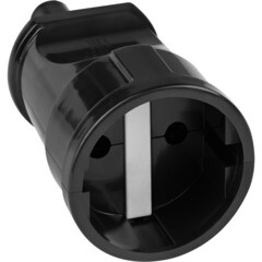 Изображение товара Розетка Düwi 16 А 230 В черная (24206 2)