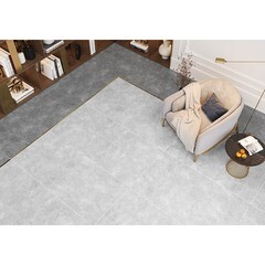 Керамогранит Delacora Chrome серый матовый 1200х600х9,5 мм (2 шт.=1,44 кв.м) - фото 3