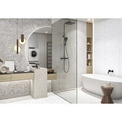 Керамогранит Delacora Turin светло-серый матовый 1200х600х9,5 мм (2 шт.=1,44 кв.м) - фото 6