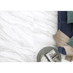 Керамогранит Delacora Statuary бело-серый матовый 1200х600х9,5 мм (2 шт.=1,44 кв.м) - фото 5