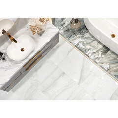 Керамогранит LCM Snow Onyx серый полированный 600х600х8 мм (4 шт.= 1,44 кв.м) - фото 11