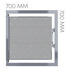 Изображение товара Люк ревизионный под плитку Shagma стальной 700х700 мм скрытый нажимной