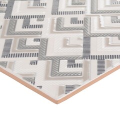 Плитка декор Axima Наварра D серый 300x200x7 мм - фото 3