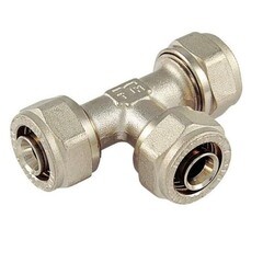 Изображение товара Тройник Tiemme 26 обж(ц) х 20 обж(ц) х 26 обж(ц) (1600037)