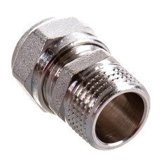 Соединитель прямой Tiemme 26 обж(ц) х 3/4 НР(ш) (1600010) - фото 3