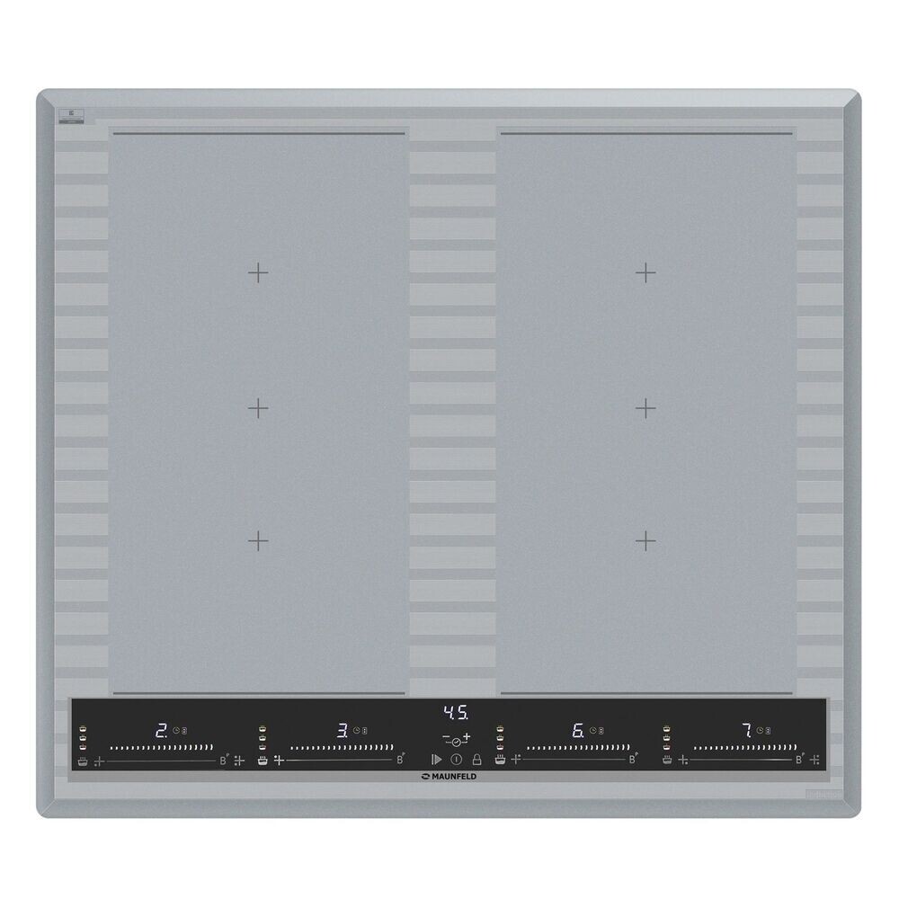 Изображение товара Варочная панель индукционная Maunfeld CVI594SF2MBL Lux 4 конфорки голубая Изображение товара Варочная панель индукционная Maunfeld CVI594SF2MBL Lux 4 конфорки голубая