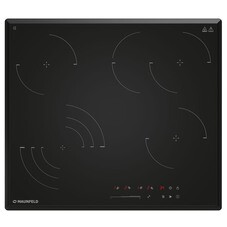 Варочная панель электрическая Maunfeld CVCE594SSMDBK LUX 4 конфорки черная