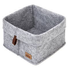 Органайзер для хранения Elegance 280х280х240 мм складной светло-серый - фото 3