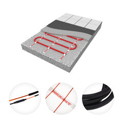 Теплый пол нагревательный мат Rexant Extra 5 кв.м 160 (800) Вт - фото 5