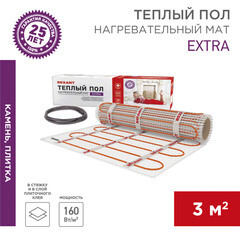 Теплый пол нагревательный мат Rexant Extra 3 кв.м 160 (480) Вт - фото 4