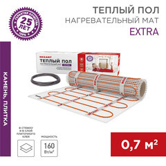 Теплый пол нагревательный мат Rexant Extra 0,7 кв.м 160 (112) Вт - фото 4