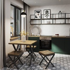 Стол кухонный квадратный 0,8х0,8 м дуб флагстафф 9781 (53956) - фото 2