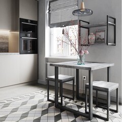 Стол кухонный квадратный 0,8х0,8 м рагнар 9891 (53983) - фото 3