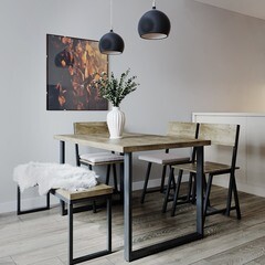 Стол кухонный прямоугольный 1,2х0,8 м дуб флагстафф 9781 (53861) - фото 2