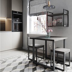 Стол кухонный квадратный 0,8х0,8 м дуб рошелье 6292 (53981) - фото 2