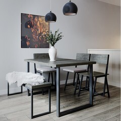 Стол кухонный прямоугольный 1,2х0,6 м дуб рошелье 6292 (53964) - фото 2