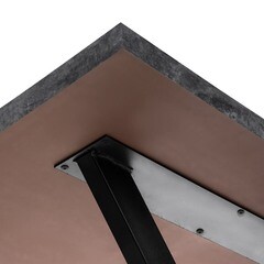 Стол кухонный прямоугольный 1,2х0,6 м бетон темный 9632 (53855) - фото 2