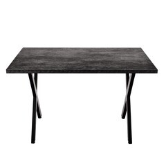 Стол кухонный прямоугольный 1,2х0,6 м бетон темный 9632 (53855) - фото 4