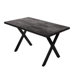 Стол кухонный прямоугольный 1,2х0,6 м бетон темный 9632 (53855) - фото 1