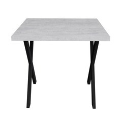 Стол кухонный квадратный 0,8х0,8 м бетон светлый 9631 (53959) - фото 4