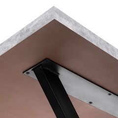 Стол кухонный квадратный 0,8х0,8 м бетон светлый 9631 (53959) - фото 3